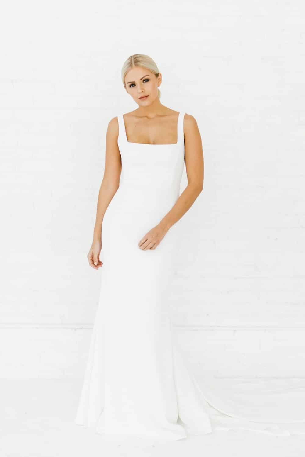 Shop Alyssa Kristin Sydney gown in Orange County, California