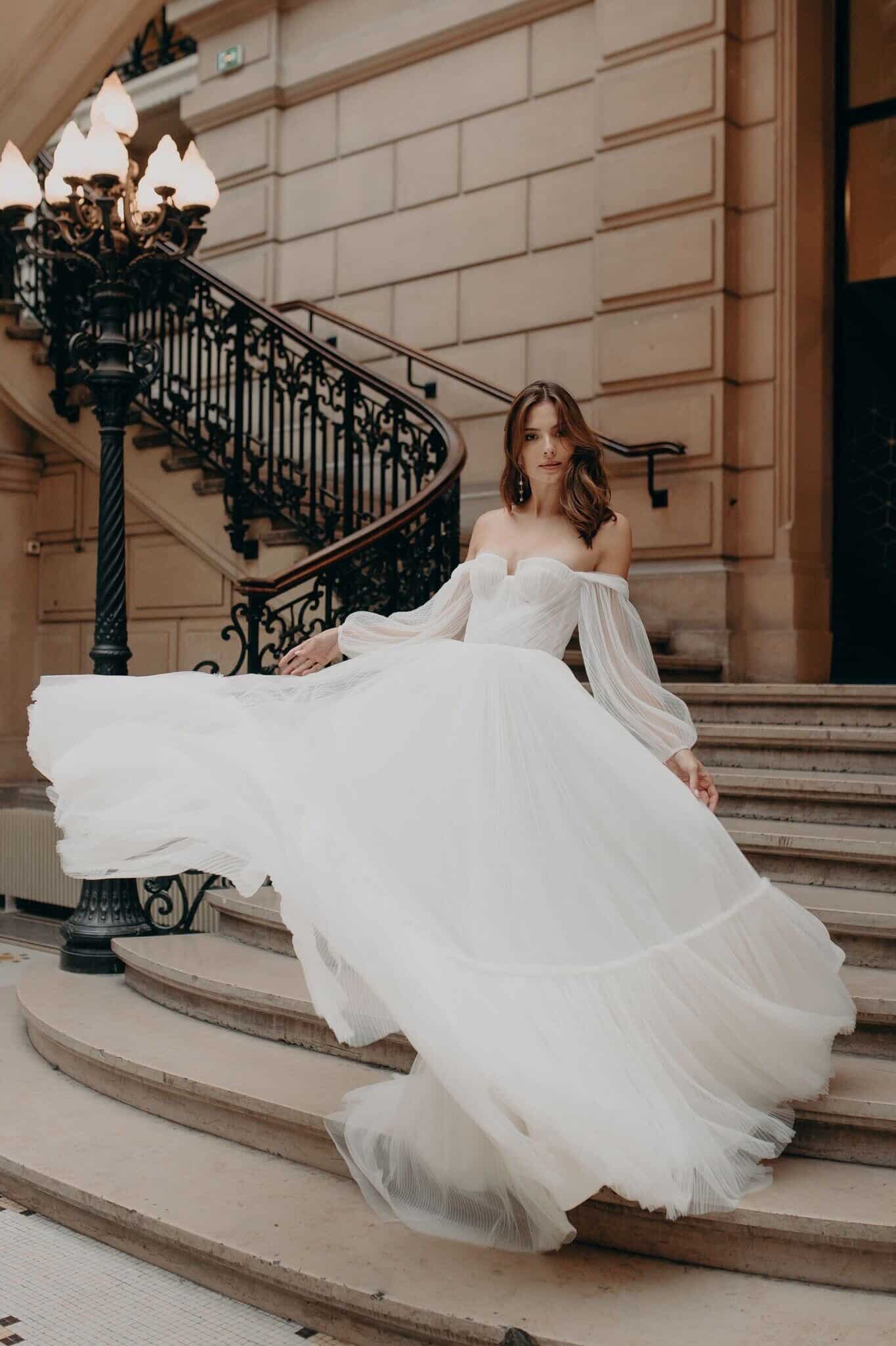 Shop Aleena Leena Armeria gown in Orange County, California