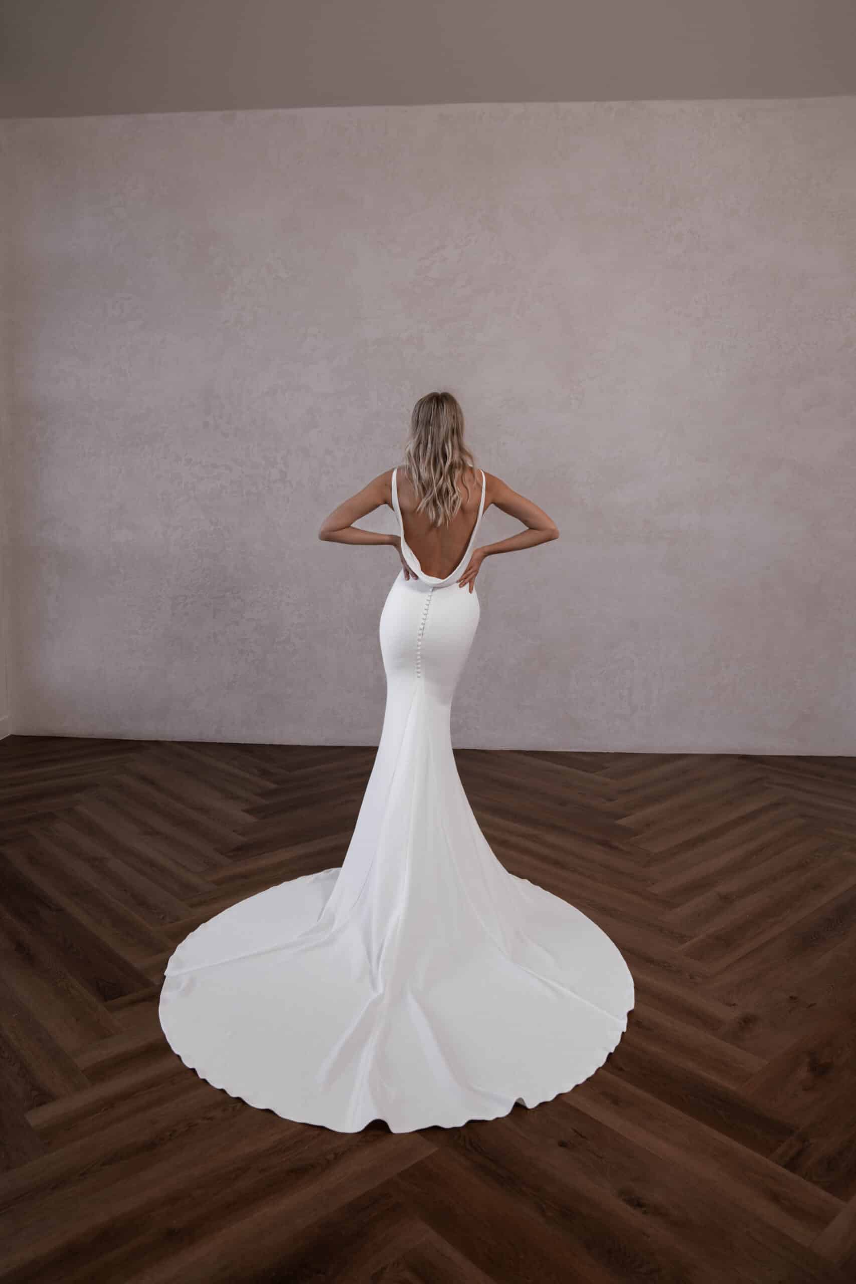 Austin by Made with Love Bridal wedding gown rear view